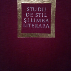 Al. Bojin - Studii de stil si limba literara (1968)