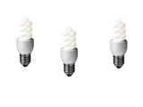 SET 3 becuri fluorescent Panasonic, soclu E27, putere 8W, forma spirala, lumina alb rece, alimentare 220 - 240 V, &quot;EFD8E65HD-3&quot; (timbru verde 1.35 lei