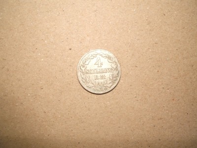 DANEMARCA 4 SKILLING 1956 ARGINT foto