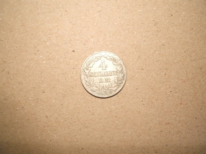 DANEMARCA 4 SKILLING 1956 ARGINT