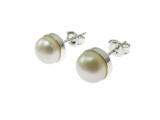 Cumpara ieftin Cercei Argint 925 cu Perle Cultură Albe 6mm, Prindere Șurub, 7.3mm, 1.42g