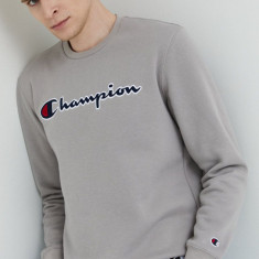Champion bluza barbati, culoarea gri, cu imprimeu