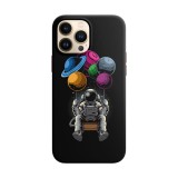 Husa compatibila cu Apple iPhone 13 Pro Max model Space travels, Silicon, TPU, Viceversa, Transparent, Carcasa