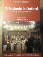 ORTODOXIE LA OXFORD. TE-AM GASIT, DOAMNE!-MIHAI COPACEANU foto