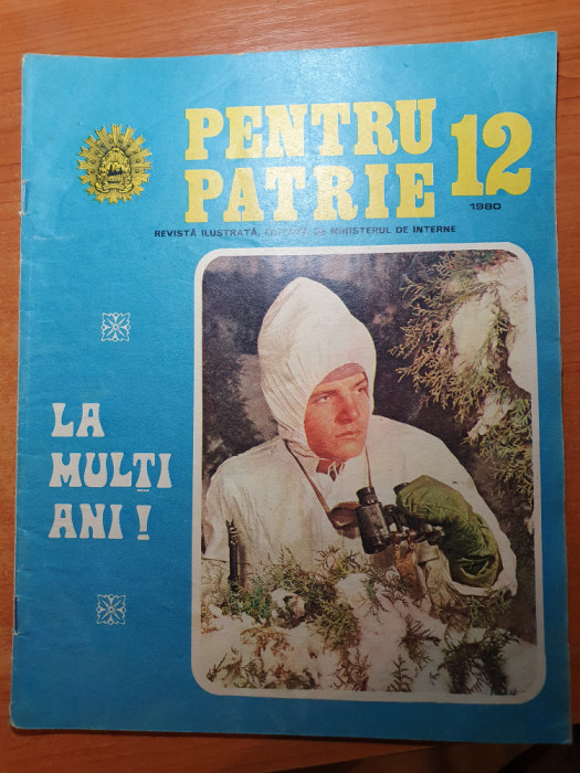 pentru patrie decembrie 1980-cornel talnar fotbalistul anului la dinamo