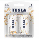 Set 2 baterii alcalina LR20 TESLA GOLD 1.5V