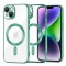 Husa MagSafe pentru Apple iPhone 14 Plus, Techsuit, Luxury Crystal, Verde Deschis