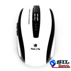 Mouse wireless Flea Advanced alb 800/1600dpi, NGS foto