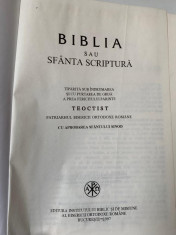 Biblia sau Sfanta Scriptura Teoctist - trad. Galaction revizuita 1997 foto