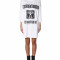 Tricou dama MOSCHINO OVERSIZE FIT DRESS WITH LOGO 0419 55401002 Alb