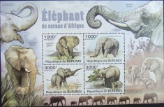 REP.BURUNDI - ELEFANTI-1 M/SH.-MNH** - RBU 24A