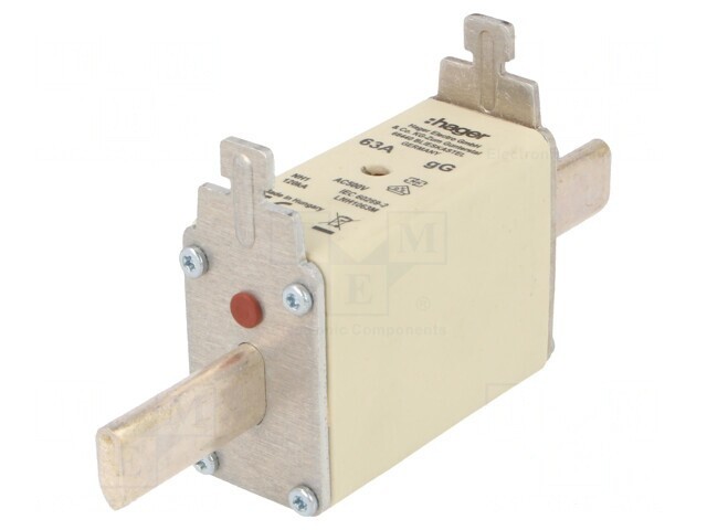 Siguranță industrială gG 63A 500VAC NH1C