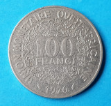 Moneda Statele Africii de Vest 100 Franci 1976 - piesa circulata in stare buna