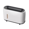 Umidificator Ultrasonic Aromaterapie cu Design Flacara XJ160, 240ml, Telecomanda, Alb/Negru, Difuzor Uleiuri Esentiale