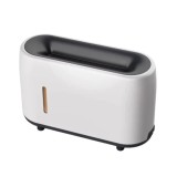 Umidificator Ultrasonic Aromaterapie Flacara XJ160, 240ml, LED, Telecomanda, Alb/Negru, Difuzor Uleiuri Esentiale