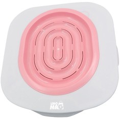 Adaptor de toaleta pentru pisici Linomag?, Kit pentru educare pisicii la toaleta, Roz foto