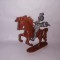 bnk jc Germania - Jean Hoeffler - cavaler medieval cu lance - calare