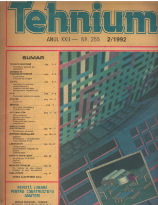 C10396 - REVISTA TEHNIUM, 2/ 1992 foto