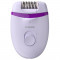 Epilator Philips Satinelle, 2 viteze, cap lavabil, Mov