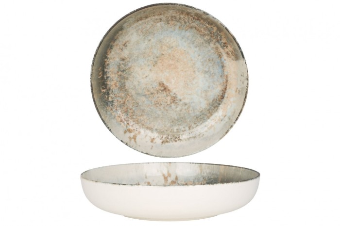 Rinart Farfurie ad&acirc;ncă - Obvara - Porţelan - 26 cm (2000cc) - set de 6