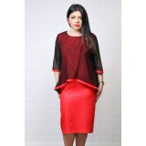 Rochie de ocazie Alma Rosu - 48Marimea
