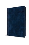 AGENDA DATATA A5 352PAG PREMIUM DELUXE CHIA COPERTA PIELE SINTETICA BLEUMARIN