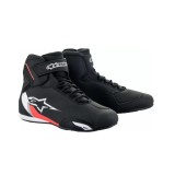 Ghete moto AlpineStars Sektor negru/alb/rosu
