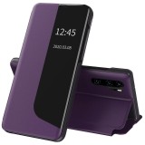 Husa Huawei P30 Pro Eco Leather View flip tip carte, mov, Techsuit