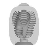 Masturbator 2 &icirc;n 1 VIBEGGS Twisty Tongues, efect autolubrifiant, vibrator bullet inclus, utilizat și ca stimulator clitoris, gri