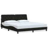 Cumpara ieftin Cadru de pat fara saltea, negru, 180x200 cm, textil