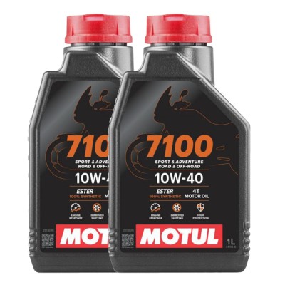 Pachet 2 litri Ulei moto Motul 4T 7100 10W40 foto