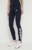 Adidas colanți H07781 femei, culoarea bleumarin, cu imprimeu H07781