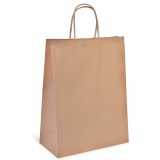 Sacosa Cadou Kraft Maro, 22x11x29cm, Manere Scurte Hartie, Oem