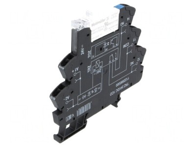 Releu Intermediar SPDT 24VDC 6A pentru Șină DIN foto
