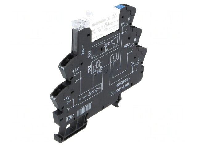 Releu Intermediar SPDT 24VDC 6A pentru Șină DIN