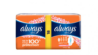 Absorbante Always Ultra Normal Fresh Duo, 18 buc foto