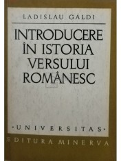Ladislau Galdi - Introducere in istoria versului romanesc (Editia: 1971) foto