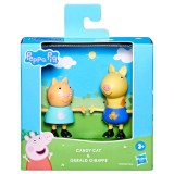 Set 2 figurine Peppa Pig, Candy Cat si Gerald Giraffe, F9707