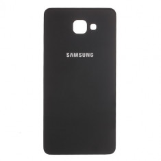 Capac Baterie Spate Samsung Galaxy A9 2016 Cu Adeziv Sticker Negru foto