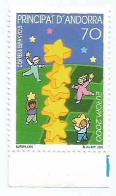|Andorra, posta spaniola, Europa CEPT, 2000 foto