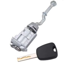 Cilindru incuietoare auto Techstar, compatibila Citroen C4L, Peugeon 407, usa stanga sofer cu 1 cheie, OE 9170Y0/9170Y1