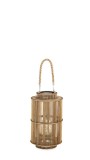 Cumpara ieftin Set 2 felinare bambus natur Turks &Oslash;20x33h