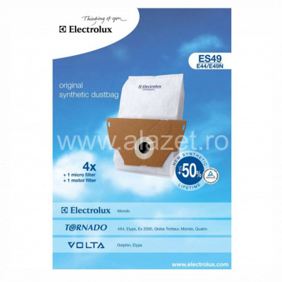 Set 4 saci microfibra Electrolux ES49 + microfiltru + filtru motor foto
