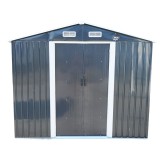 Magazie de gradina metalica din otel zincat 312x257x212 cm, 2 usi