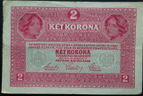 Cumpara ieftin Bancnota istorica 2 COROANE- AUSTRO-UNGARIA, anul 1917 *cod 559 E = 1658- 421193