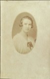 Foto veche interbelica de colectie tip CP atelier V Mysz / Sibiu, Hermannstadt istorie moda doamna eleganta ardeal transilvania
