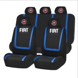 Set Huse Scaune Universale Compatibile cu Fiat &ndash; Negru/Albastru