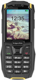 Telefon Mobil Kruger&amp;Matz Iron 2, Ecran QVGA 2.4inch, 32MB RAM, 32MB Flash, 0.3MP, 2G, Dual Sim (Negru/Galben)