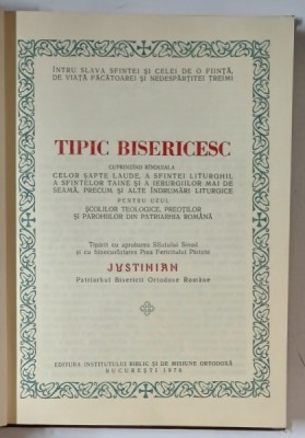 TIPIC BISERICESC , 1976 * EDITIE CARTONATA foto