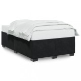 Cumpara ieftin Cadru de pat fara saltea Negru 120x190 cm catifea